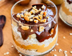 Overnight porridge à la banane