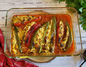 Poivrons farcis à la grecque