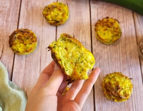 Mini flans de courgette et curry