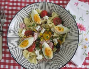 Salade de pâtes complète et gourmande