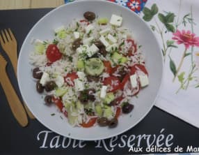 Salade de riz à la grecque