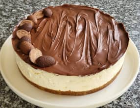 Cheesecake cœur fondant Nutella vanille