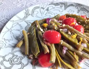 Salade de haricots verts aux noisettes d’Ottolenghi