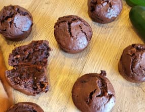 Muffins chocolat courgette