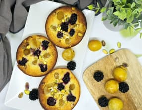 Clafoutis mirabelles et mûres