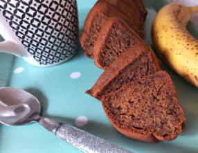 Banana bread sans beurre, sans sucre, sans œuf