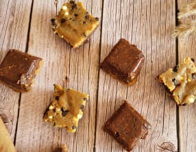 Carrés façon brownie cookie dough