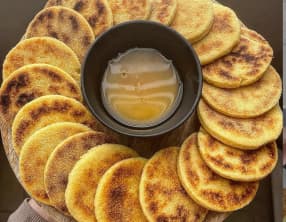 Harcha : Galette de semoule fine marocaine