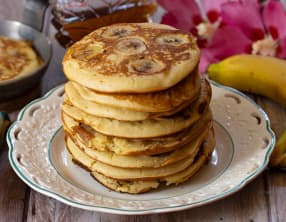 Pancakes à la banane et au citron vert