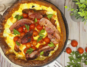 Pancake géant salé