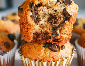 Muffins chocolat banane