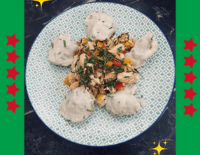 Salt fish and dumplings