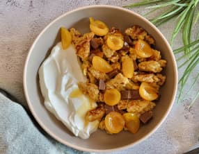 Brouillé protéiné aux flocons d’avoine