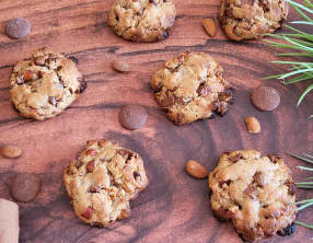 Cookies chocolat et amandes