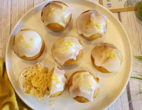 Muffins moelleux à la noix de pèbè et citron