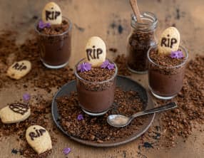 Verrines d’Halloween à la mousse au chocolat