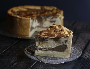 Flan marbré vanille chocolat