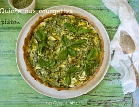 Quiche aux courgettes et pistou