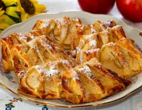 Grillagés feuilletés aux pommes et sirop d’érable