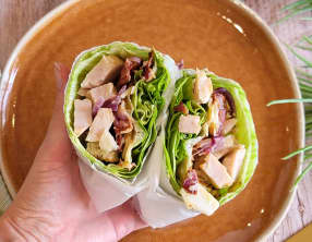 Salade César en version wrap salade