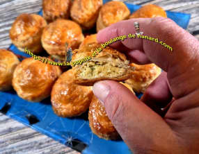 Mini feuilletés au crabe et deux crevettes