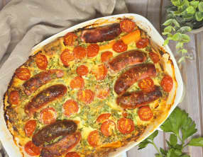 Clafoutis aux saucisses