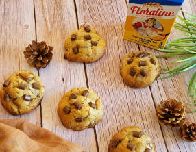 Cookies au coeur de floraline et chocolat