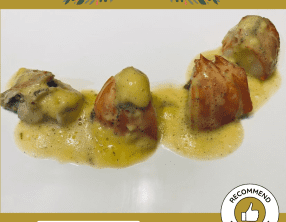 Langouste en sabayon