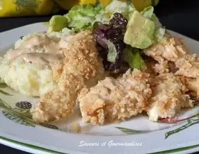 Nuggets de poulet au lait ribot et crackers