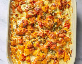 Gratin de potimarron et champignons