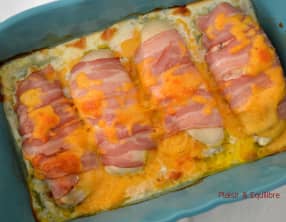 Blanc de poulet au lard et cheddar