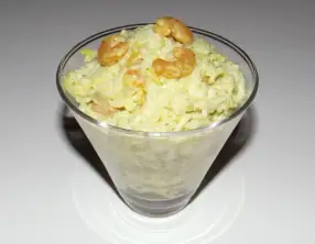 Riz aux crevettes, au curry et au lait de coco