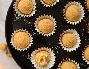 Truffes chocolat blanc noix de coco