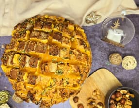 Pain hérisson au cheddar et aux herbes