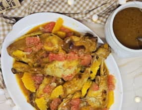 Volaille aux agrumes et épices de Noël