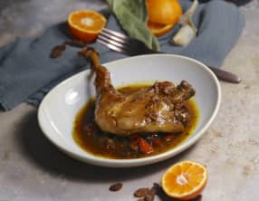 Canard aux clémentines et raisins secs