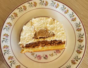 Bûche Kinder Bueno vanille noisette