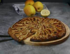 Tarte pommes pistaches