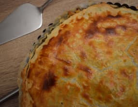 Tourte butternut, champignons et châtaignes