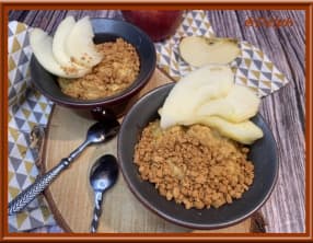 Collation aux spéculoos et pomme