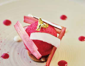 Fraise, rhubarbe et coco