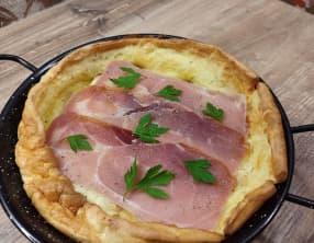 Dutch baby pancake raclette