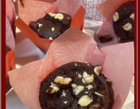 Muffins au chocolat et noisettes