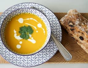 Crème de potiron marinière