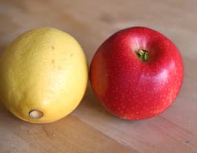 Eplucher et évider une pomme