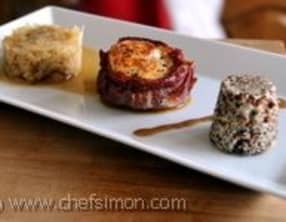 Flans de quinoa rouge