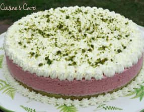 Bavarois framboise pistache