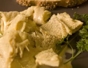 Blanquette de gras double au safran