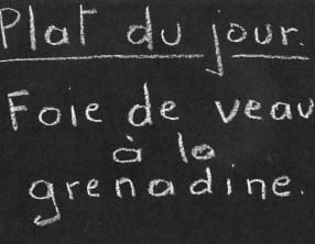 Foie de veau à la grenadine