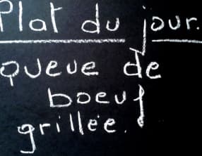 Queue de boeuf grillée